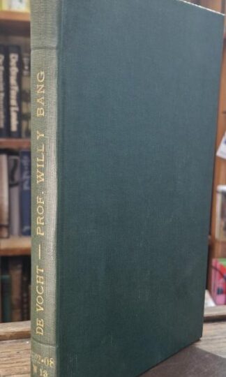 Professor Willy Bang and his work in English philology : Henry De Vocht