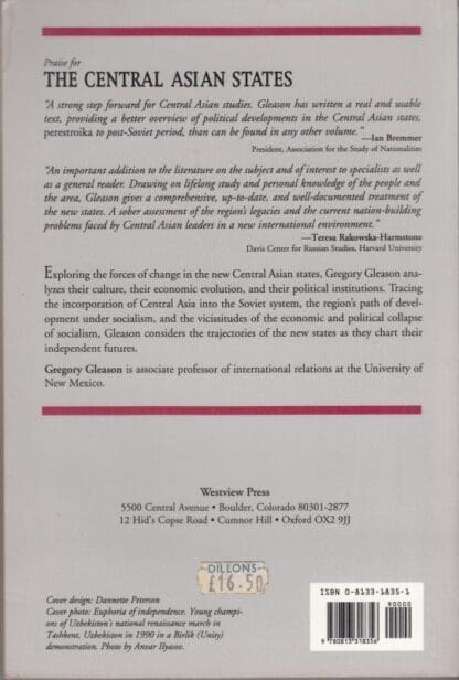 The Central Asian States: Discovering Independence (Westview Series on the Post-Soviet Republics):Gregory W Gleason - Image 2