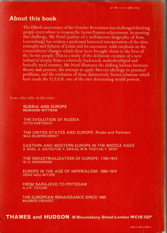 Soviet Achievement (Library of European Civilization) : J.P. Nettl - Image 2