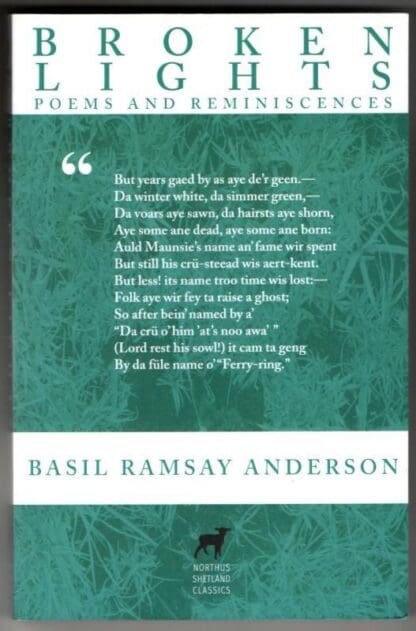 Broken Lights: Poems and Reminiscences : Basil Ramsay Anderson