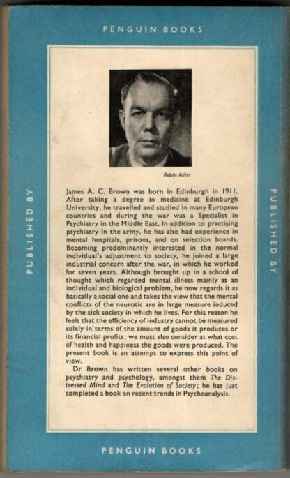 The Social Psychology of Industry : J. A. C. Brown - Image 2