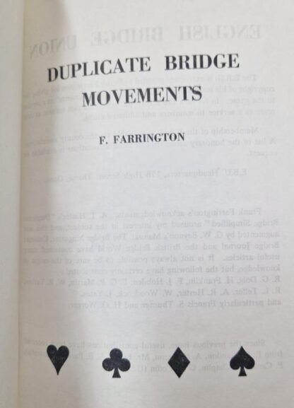 Duplicate Bridge Movements : F. Farrington - Image 2