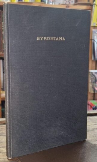 Previously Unpublished Byromiana Relating to John Byrom : W.H. Thomson