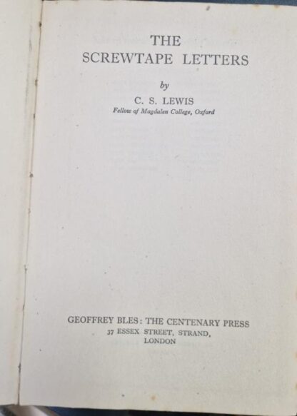 The Screwtape Letters : C.S. Lewis - Image 2