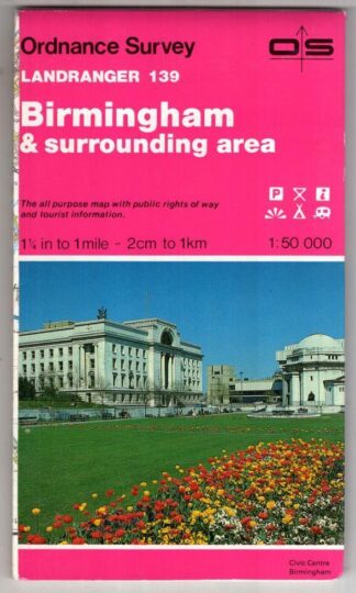 Birmingham & surrounding area Landranger 139:Ordnance Survey