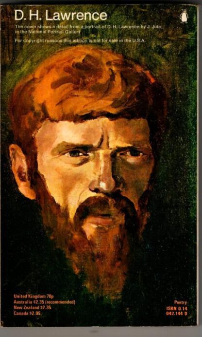 D.H. Lawrence - Selected Poems : D. H. Lawrence - Image 2