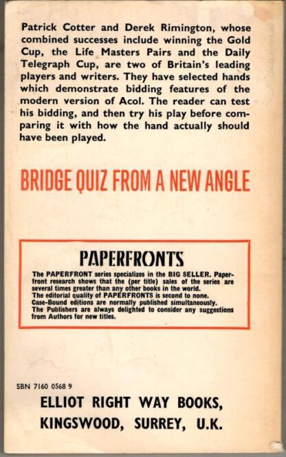 Bridge Quiz from a New Angle (Paperfronts S.) : E.P.C. Cotter - Image 2