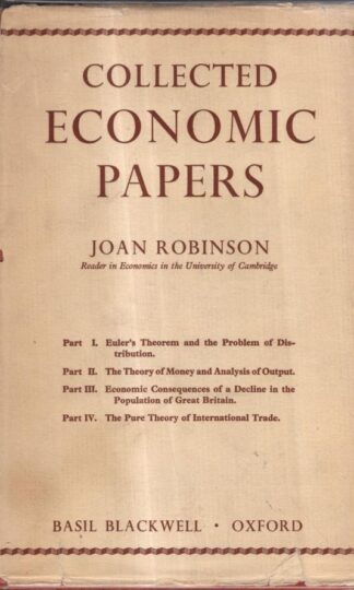 Collected Economic Papers : Joan Robinson