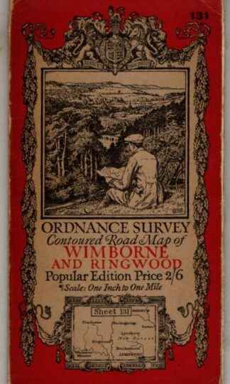 Contoured Road Map, Popular Edition, Sheet 131 Wimborne and Ringwood : Ordnance Survey
