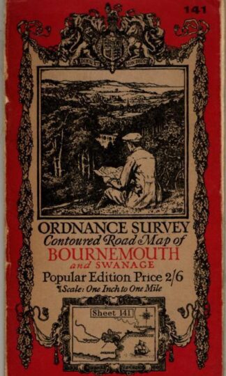 Contoured Road Map, Popular Edition, Sheet 141 Bournemouth and Swanage : Ordnance Survey