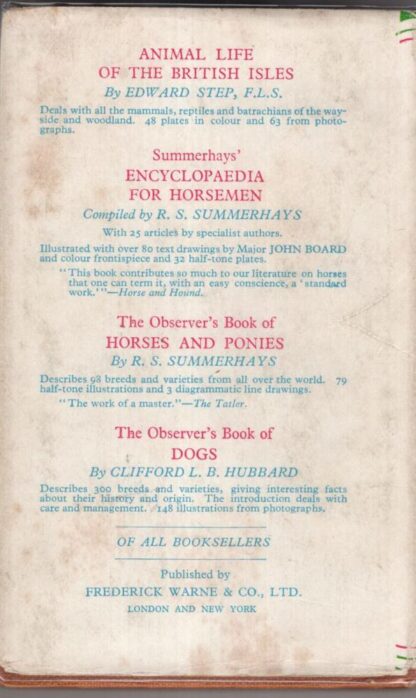 The Observer's Book Of Wild Animals Of The British Isles:W. J. Stokoe - Image 2