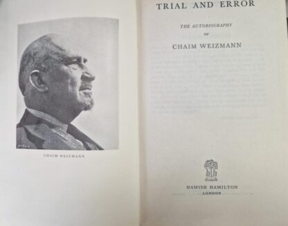 Trial and Error: The Autobiography of Chaim Weizman : Chaim Weizmann - Image 2