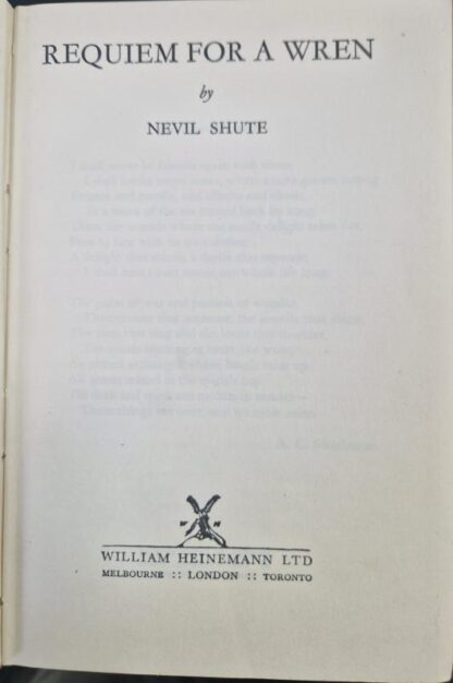 Requiem For A Wren : Nevil Shute - Image 2