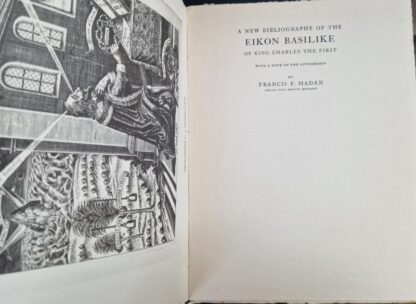 A New Bibliography of the Eikon Basilike of King Charles the First : Francis F. Madan - Image 2