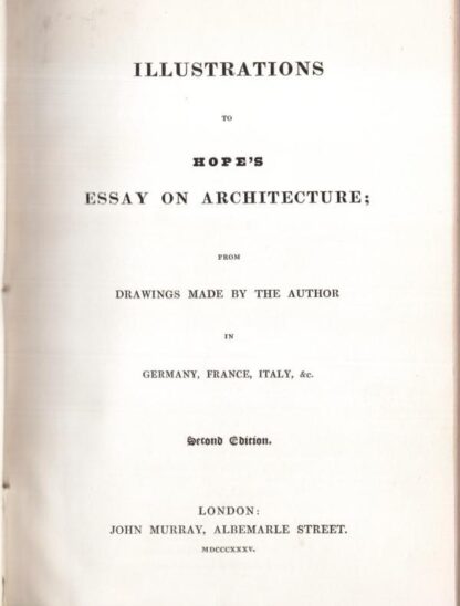 Illustrations To Hope's Essay On Architecture:Thomas Hope - Image 2