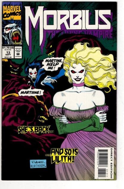 Morbius. The Living Vampire #13 1993 : Gregory Wright