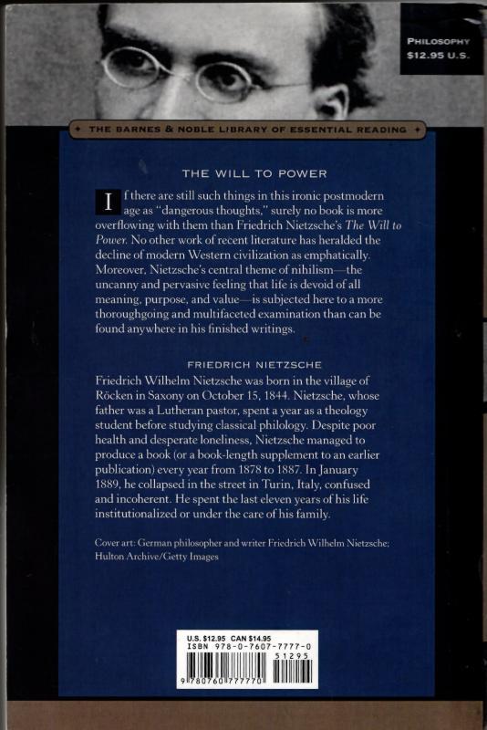 The Will to Power (Barnes & Noble Library of Essential Reading) : Friedrich Nietzsche - Image 2