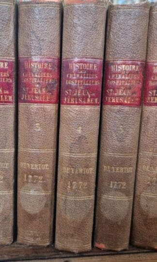 Histoire des Chevaliers Hospitaliers de S. Jean de Jérusalem (7 vols) : l'Abbe de Vertot