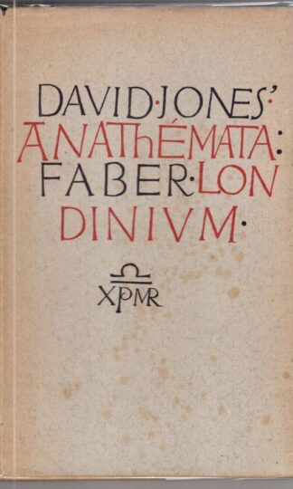 Anethemata:David Jones